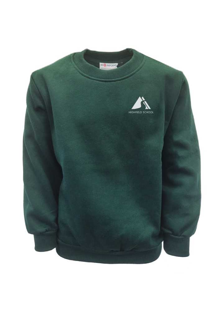 Highfield School Crew Neck Green